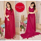 Georgette Striped Saree for Women (Pink, 6.3 m)