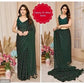 Georgette Striped Saree for Women (Pink, 6.3 m)