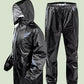 Polyester Rain Coat for Men (Black, Free Size)