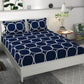 Premium MICROFIBER ELASTIC FITTED DOUBLE BEDSHEET WITH TWO PILLOW COVERS (70X76X6 Inches)