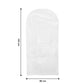 Pack Of 5 Hanging Garment Cover Bags For Wardrobe (60  120 Cm)