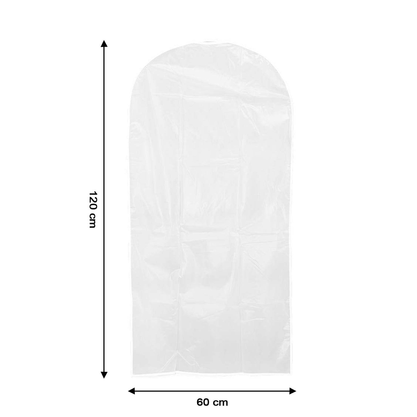 Pack Of 5 Hanging Garment Cover Bags For Wardrobe (60  120 Cm)