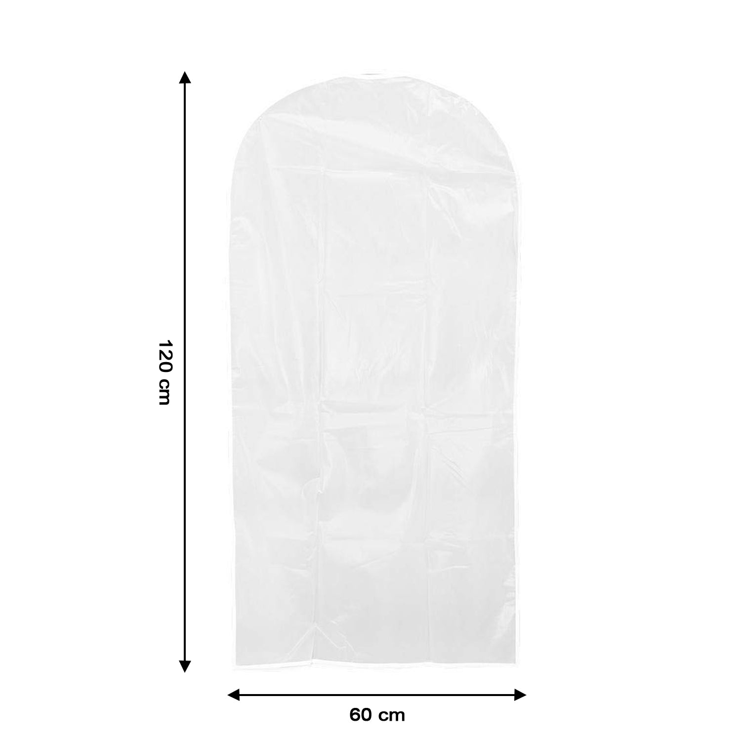 Pack Of 5 Hanging Garment Cover Bags For Wardrobe (60  120 Cm)