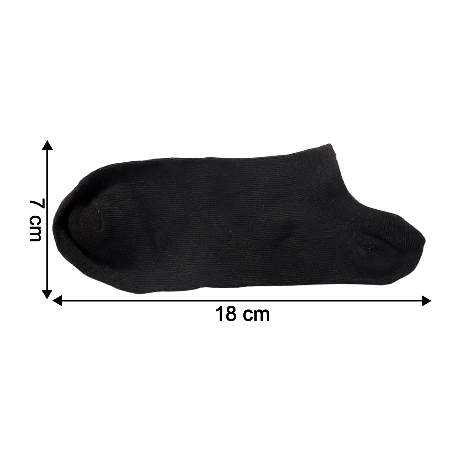 Classic Black Low-cut Invisible Socks (1 Pair)