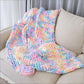 Handmade Coarse Yarn Knitted Chenille Blanket – Soft Sofa Cover & Bed Throw