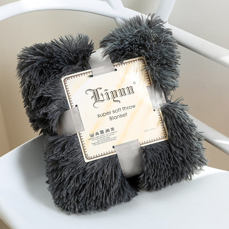 Super Soft Coral Fleece Blanket – Warm, Cozy Fluffy Sofa & Bedding Throw for Home, Travel & Hotel