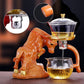 Niu Zhuan Qiankun Glass Semi-Automatic Tea Maker – Elegant One-Touch Kung Fu Teapot
