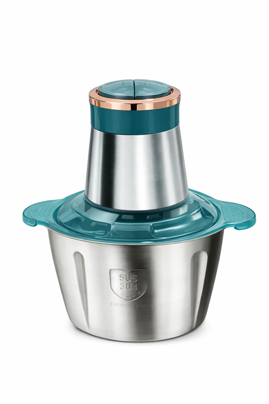 Queen’s Multifunctional Cooking Machine 3L Stainless Steel Food Processor 300W Electric Chopper Multi Shredder Ice Crusher Heavy Duty Kitchen Mixer Grinder