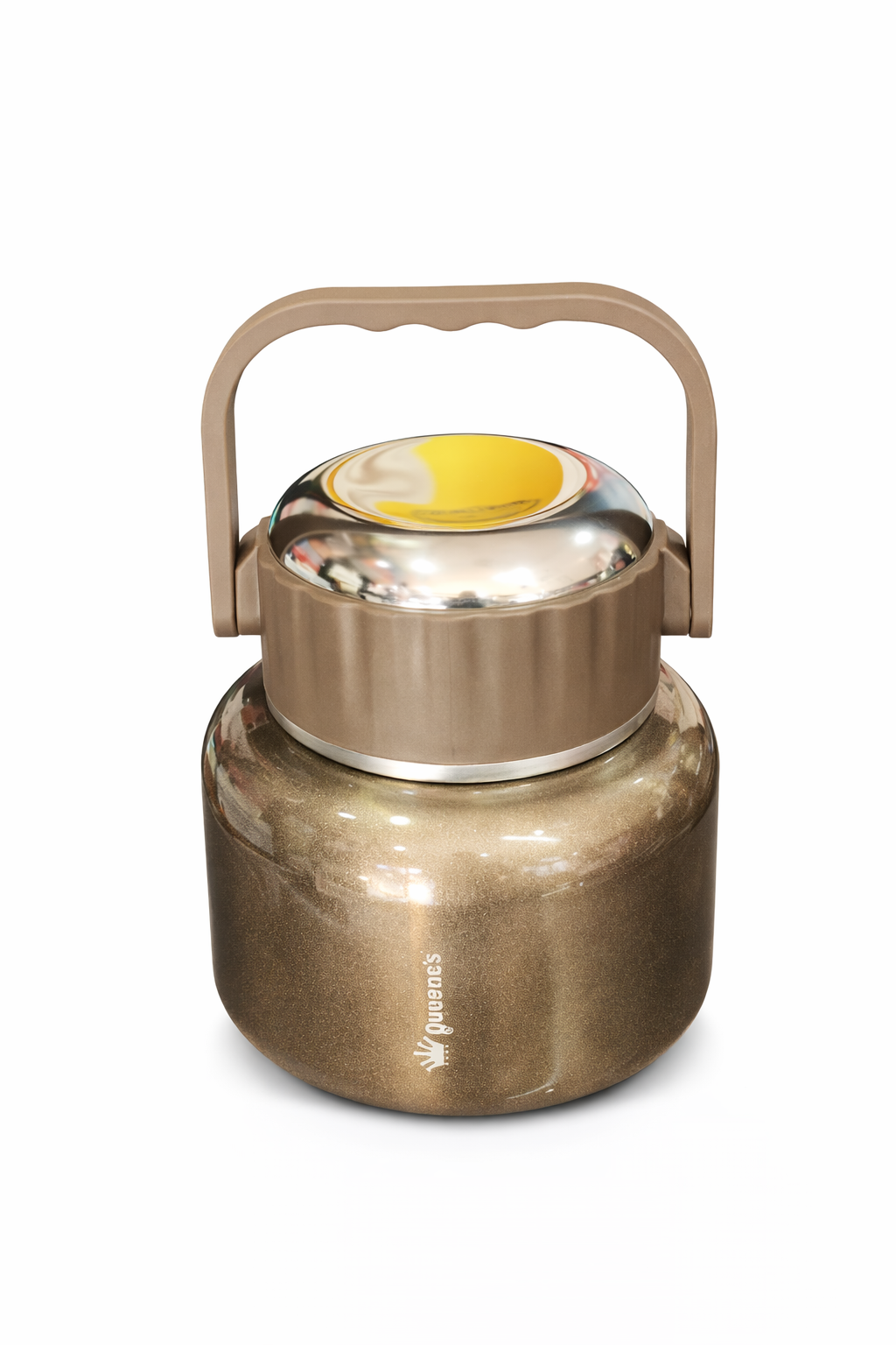 Queen’s Insulated Food Container Stainless Steel Hot and Cold Lunch Jar Portable Thermal Food Storage Leak Proof Handle Design Premium Food Flask