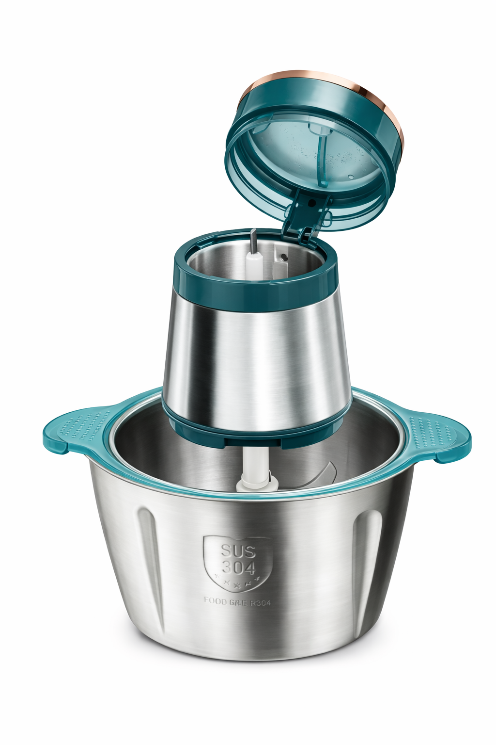 Queen’s Multifunctional Cooking Machine 3L Stainless Steel Food Processor 300W Electric Chopper Multi Shredder Ice Crusher Heavy Duty Kitchen Mixer Grinder