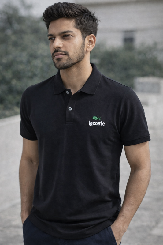 Lacoste Style Men’s Cotton Matty T-Shirt – Premium Half Sleeve Summer Collection | MF