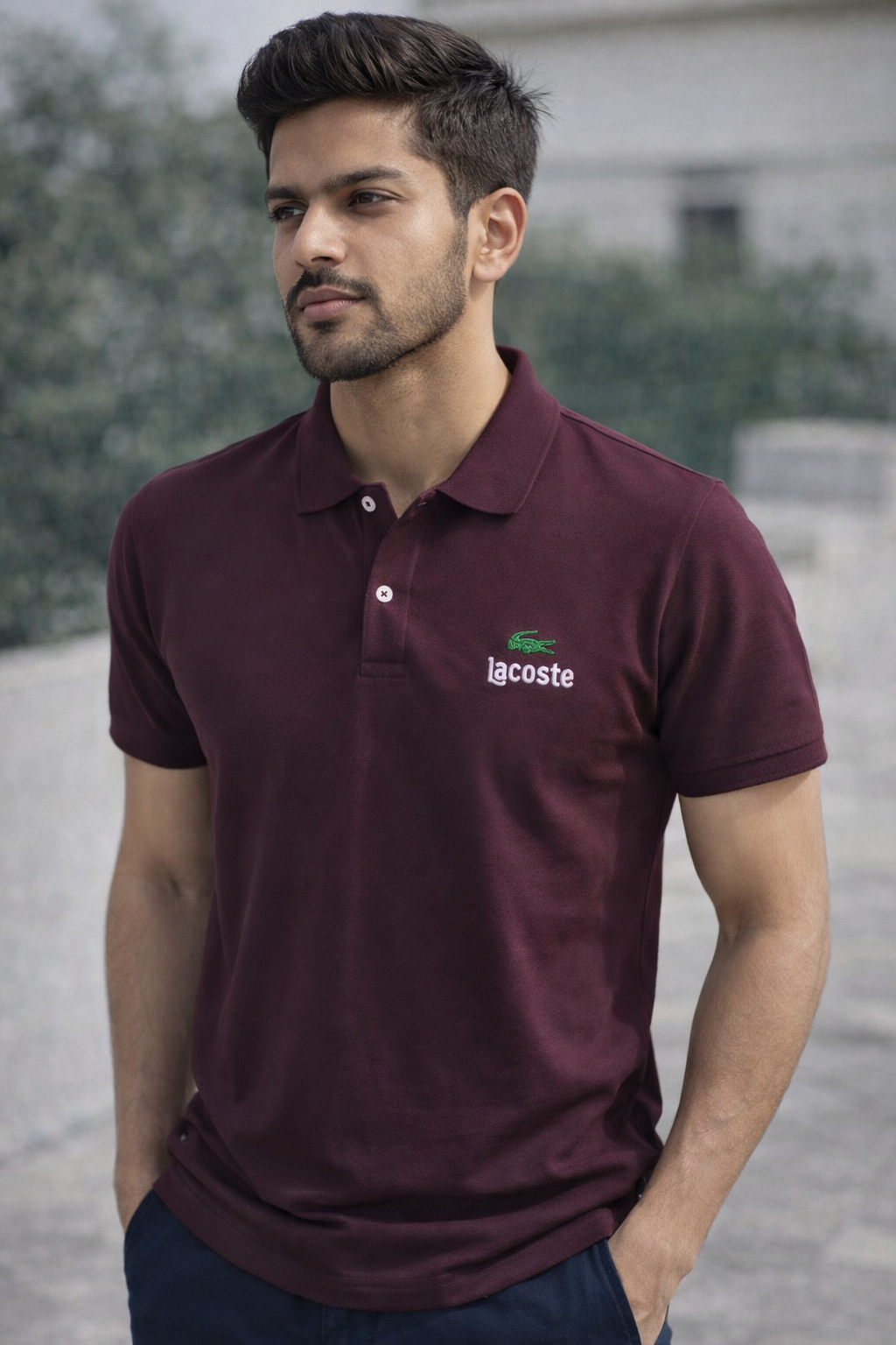 Lacoste Style Men’s Cotton Matty T-Shirt – Premium Half Sleeve Summer Collection | MF