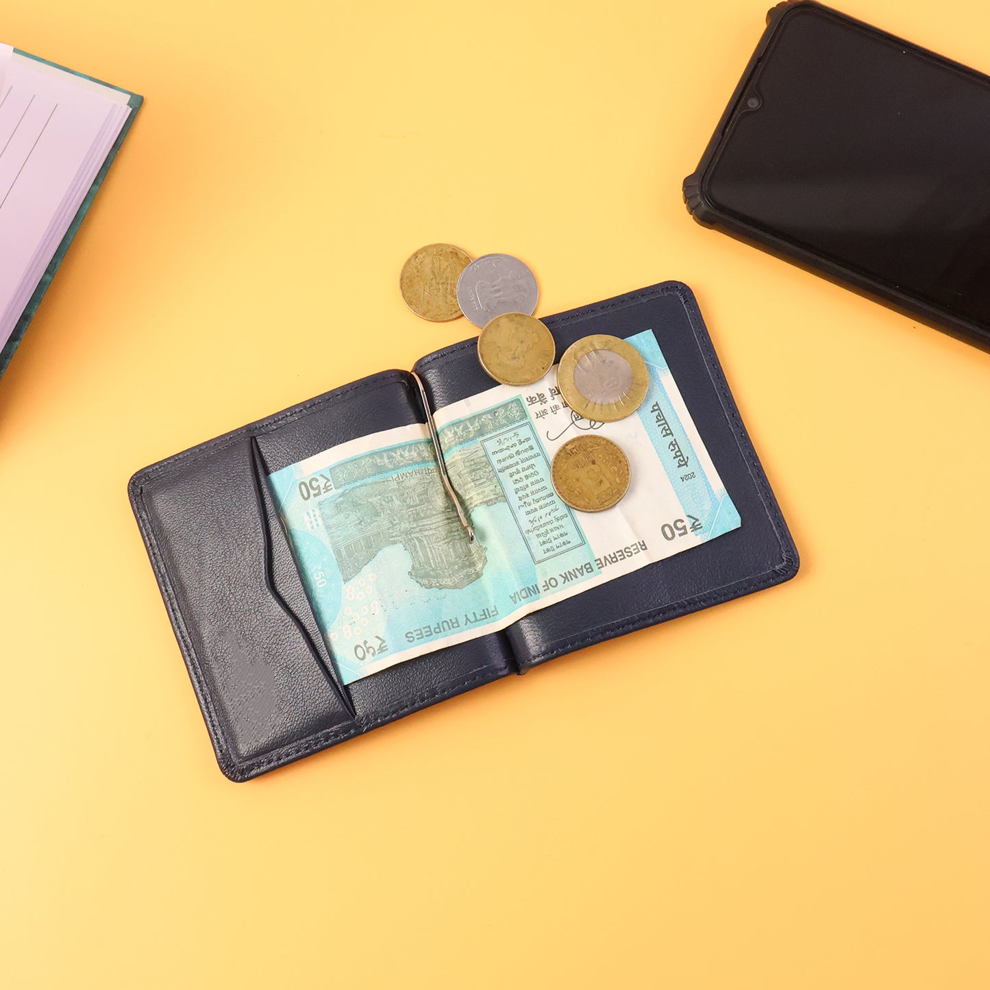 Premium Slim Bi-fold Wallet For Men With Gift Box Packing