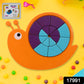 17991 Toys Snail Puzzle Kids Mini Travel Puzzle Games  Pre School Toys Develops Motor  Reasoning Skills Stem Educational Toy Birthday Gifts 3 - 6 Year Kids Brain Games For Kids Building Blocks For Kids (Mix Color)