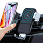 7042 Car Phone Holder Wireless Car Charger 10w Qi Fast Charging Car Charger Gravity Auto Clamping 360 Rotation Air Vent Car Mount Holder