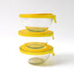 Dazzle Glass Bowl Set Mixing  Storage Bowls With Lids (3 Pcs Set)