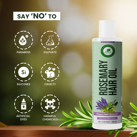 NLCC Rosemary Hair Oil (100ml) | Herbal Oil for Hair Growth & Hair Fall Control
