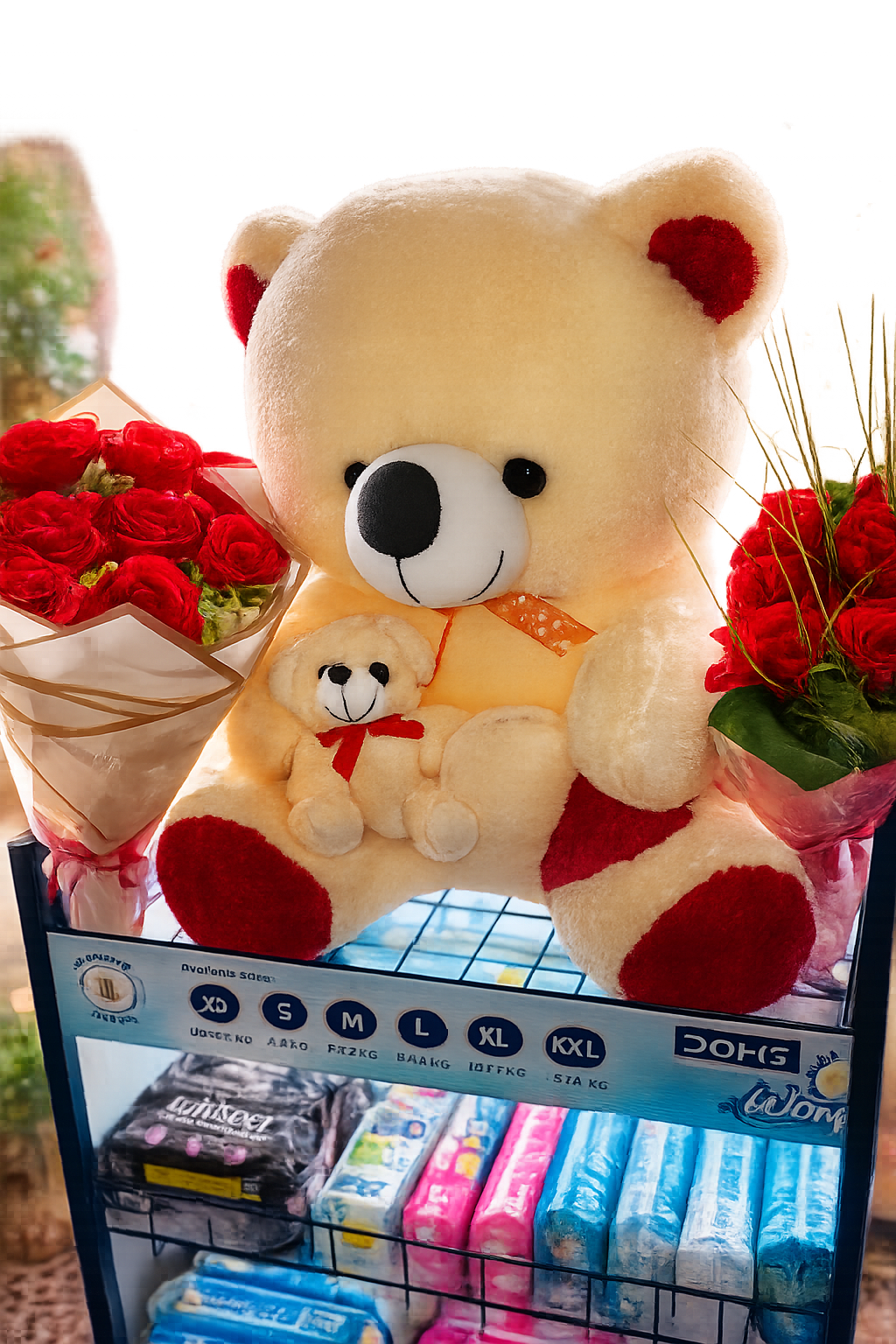 Soft Beige Plush Teddy Bear