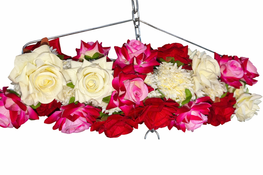 GAJRA RED ROSE FLOWER 2Pcs