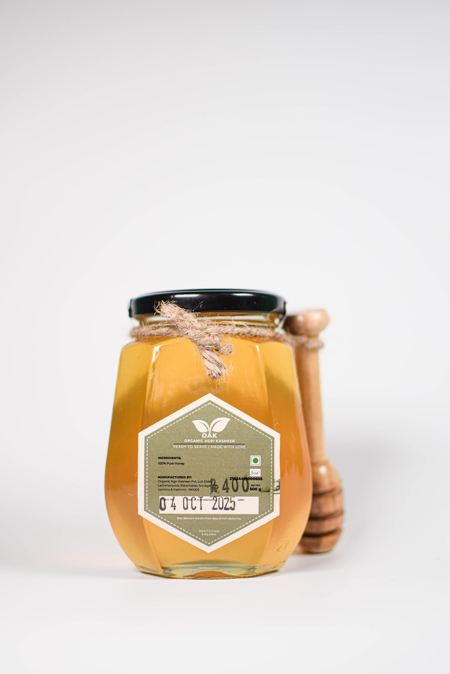 Maach, Pure & Raw Kashmiri Premium Honey, Unprocessed, No Added Sugar, Chemical Free 500g