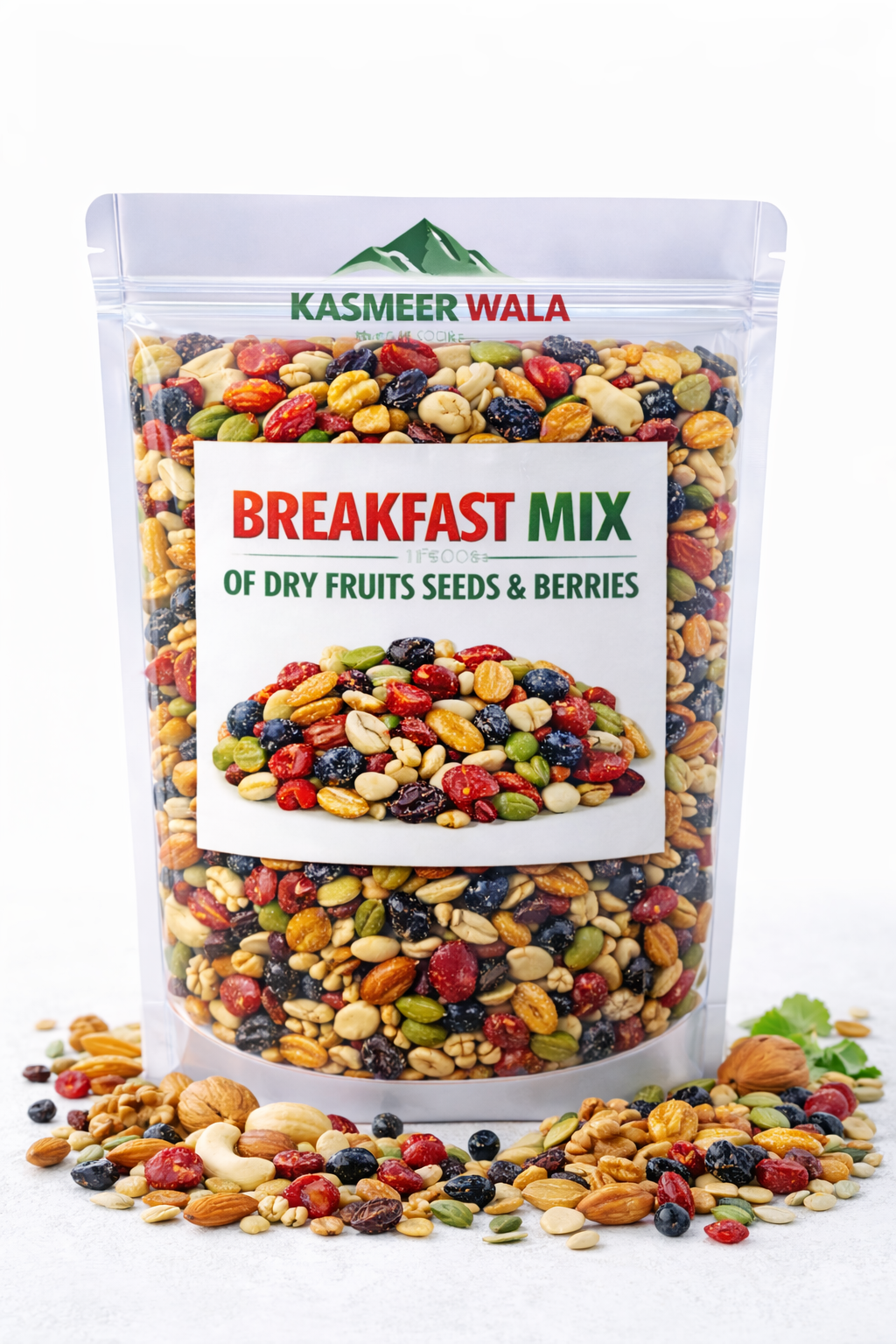 Healthy Breakfast Mix with Nuts, Seeds & Berries – High Protein Superfood Blend  1kg