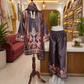 Luxury 3 Piece Turkish Satin Cord Set for Women | Premium Silky Smooth Fabric | Designer Printed Kurta, Pant & Dupatta | Elegant Party & Casual Wear Suit