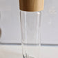 750ml Transparent Glass Water Bottle with Open Lid – Leakproof Clear Drinking Bottle | Reusable Eco-Friendly Bottle