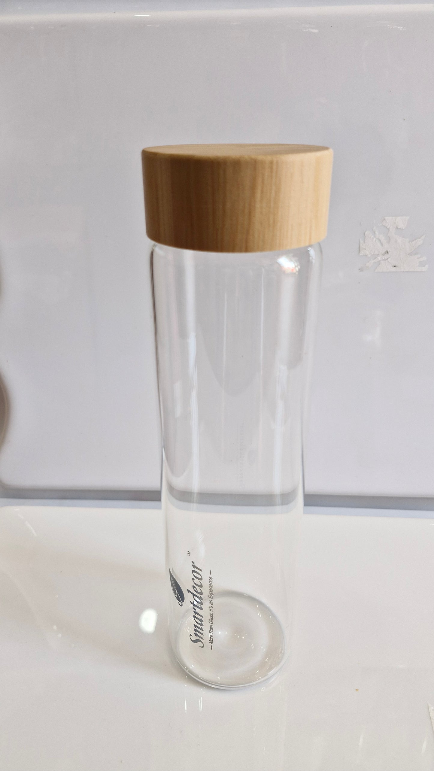 750ml Transparent Glass Water Bottle – Open Lid Design | Reusable Clear Bottle for Daily Use | Eco-Friendly Drinkware