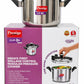 Prestige 2-in-1 Clip-On Pressure Cooker 5L with Glass Lid | Stainless Steel | Induction & Gas Compatible