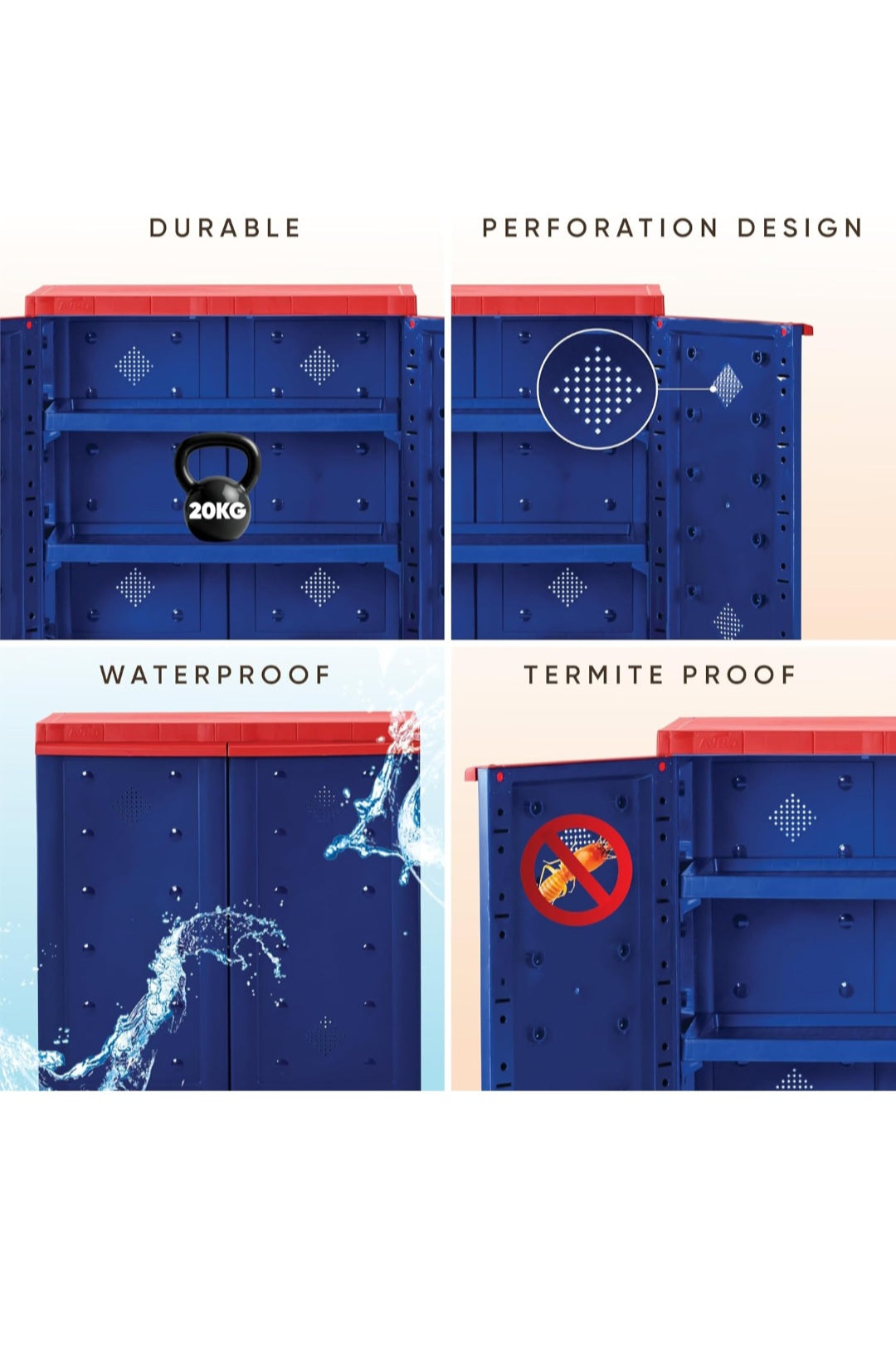 2 Feet Multipurpose Shoes Cabinet | Waterproof &amp; Dustproof Storage Organizer