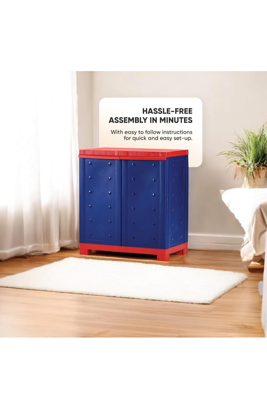 2 Feet Multipurpose Shoes Cabinet | Waterproof &amp; Dustproof Storage Organizer