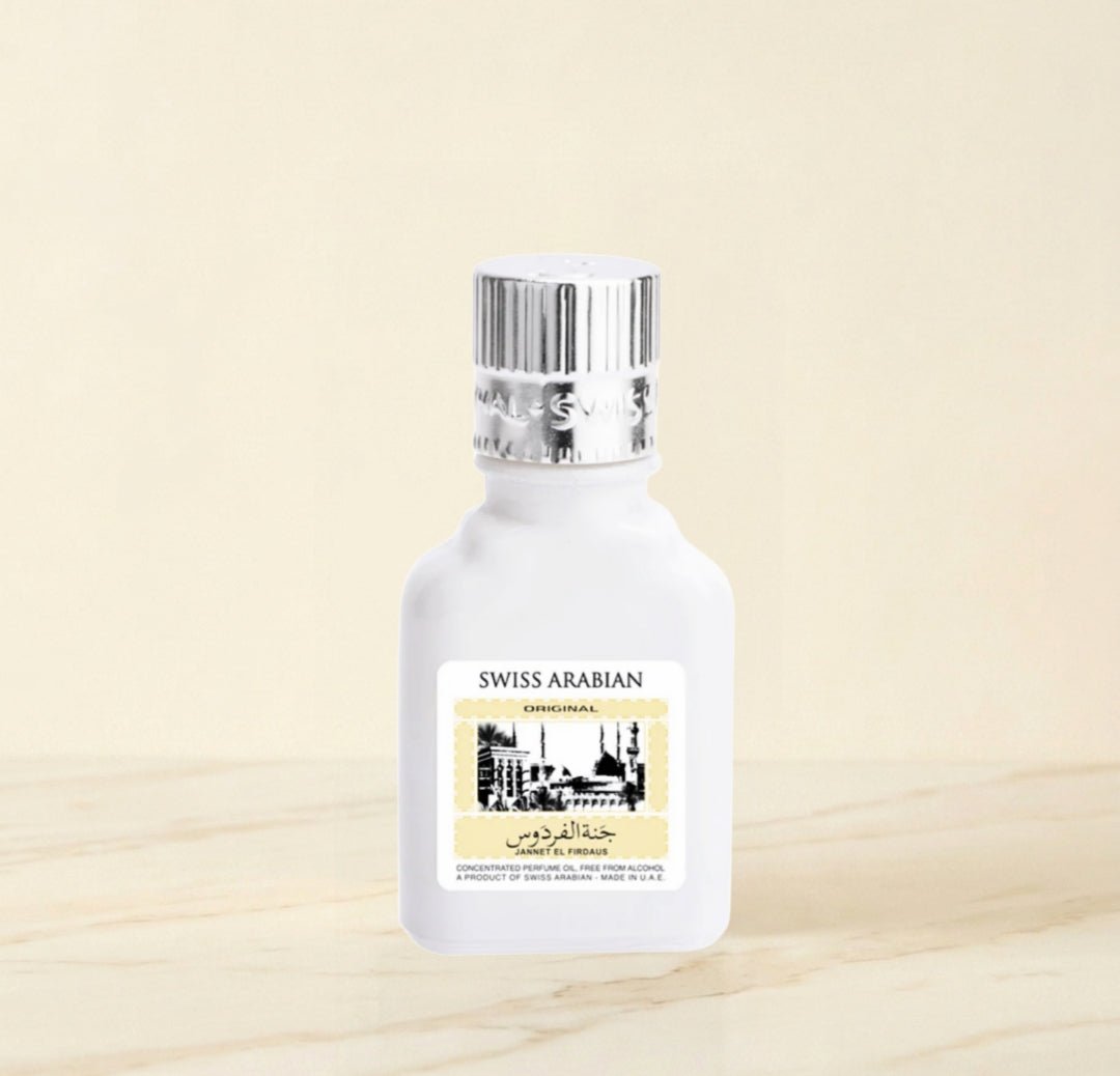 Jannet El Firdaus White Ittar | Premium Unisex Alcohol-Free Fragrance