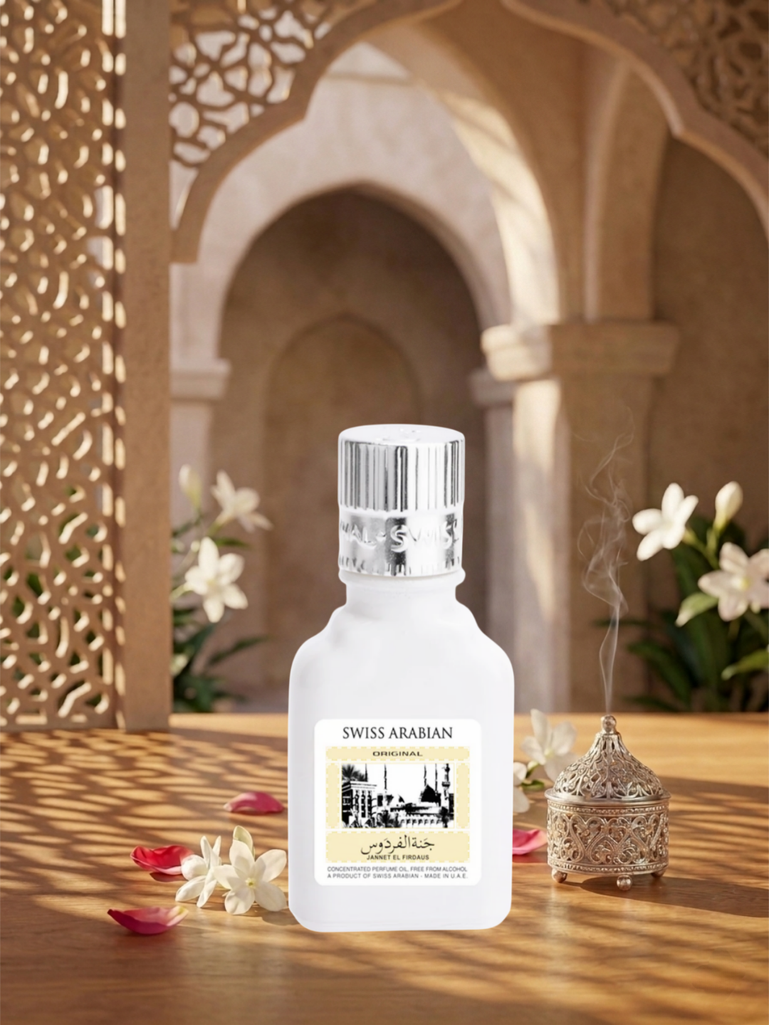 Jannet El Firdaus White Ittar | Premium Unisex Alcohol-Free Fragrance