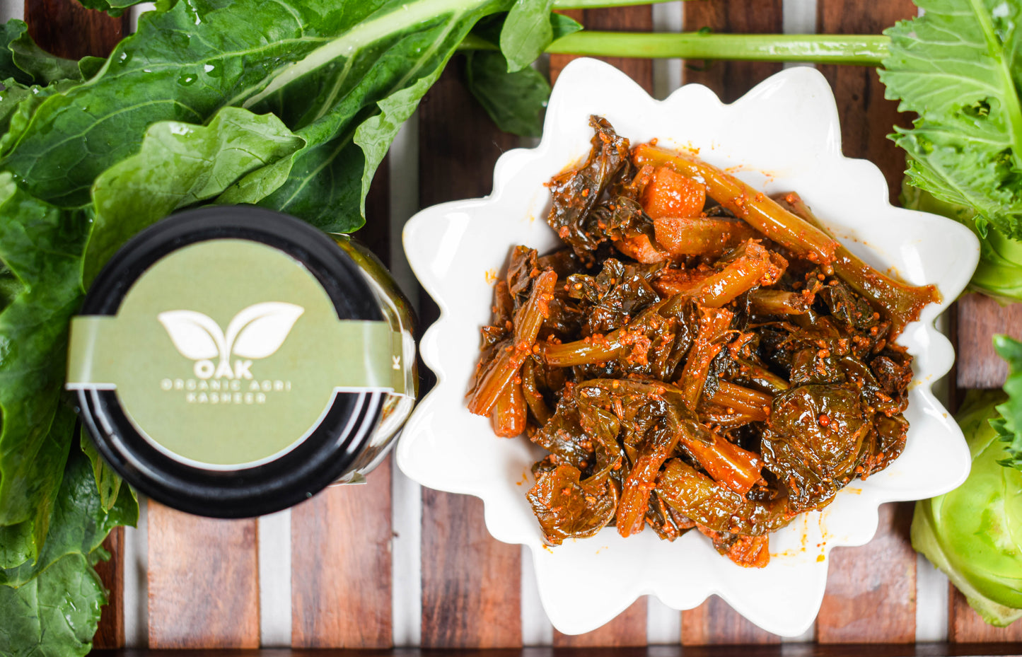 Collard Green Pickle | Spicy, Tangy Homemade Style Indian Achaar