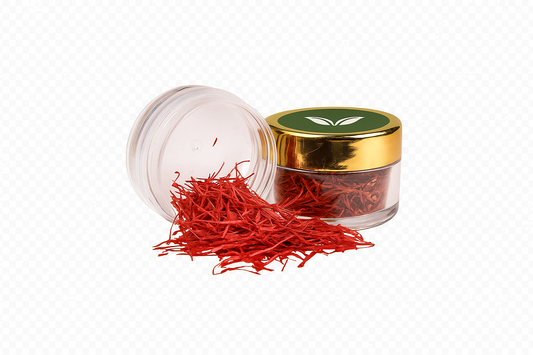 Premium Kashmiri Saffron (Kesar) in Glass Jar | Pure Handpicked Luxury Spice