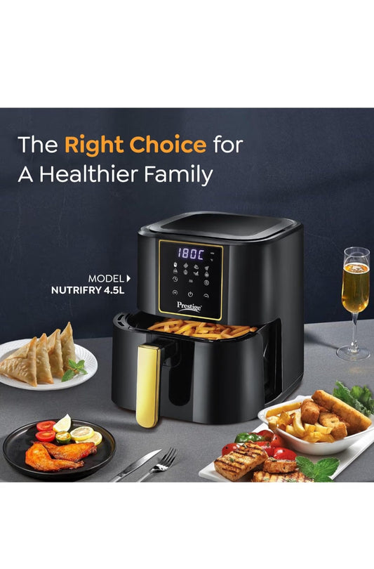 Prestige Nutrifry Digital Air Fryer 4.5L | Touch Panel | Air Fry, Grill, Roast & Bake | Model 4.5 L