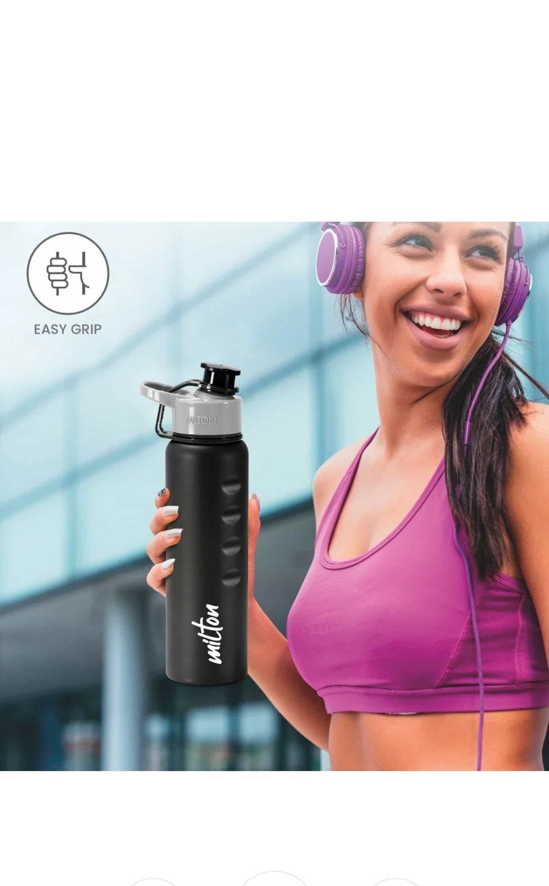 Milton Gripper Water Bottle 500 ml | Leakproof | Lightweight | Easy Grip