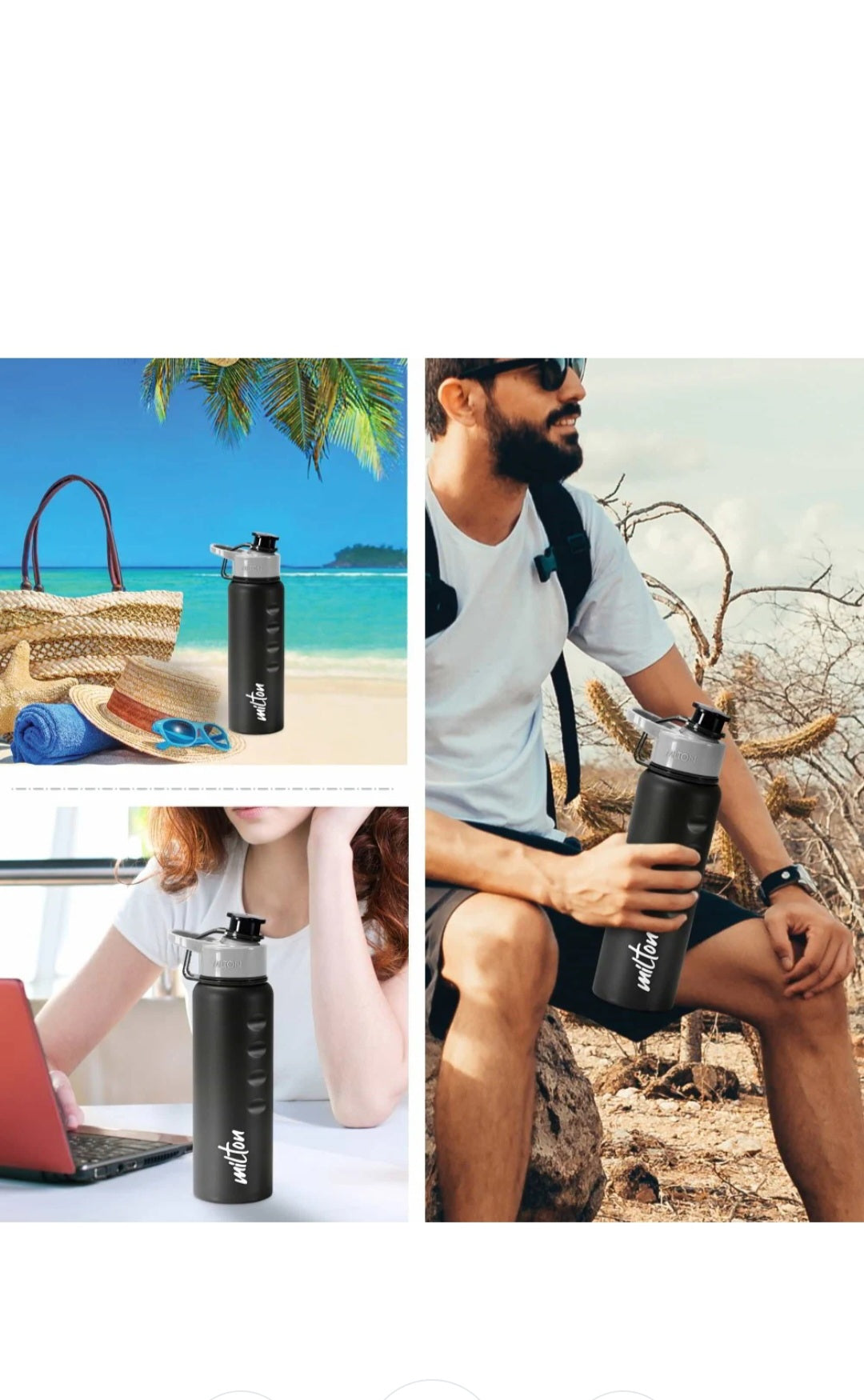 Milton Gripper Water Bottle 500 ml | Leakproof | Lightweight | Easy Grip