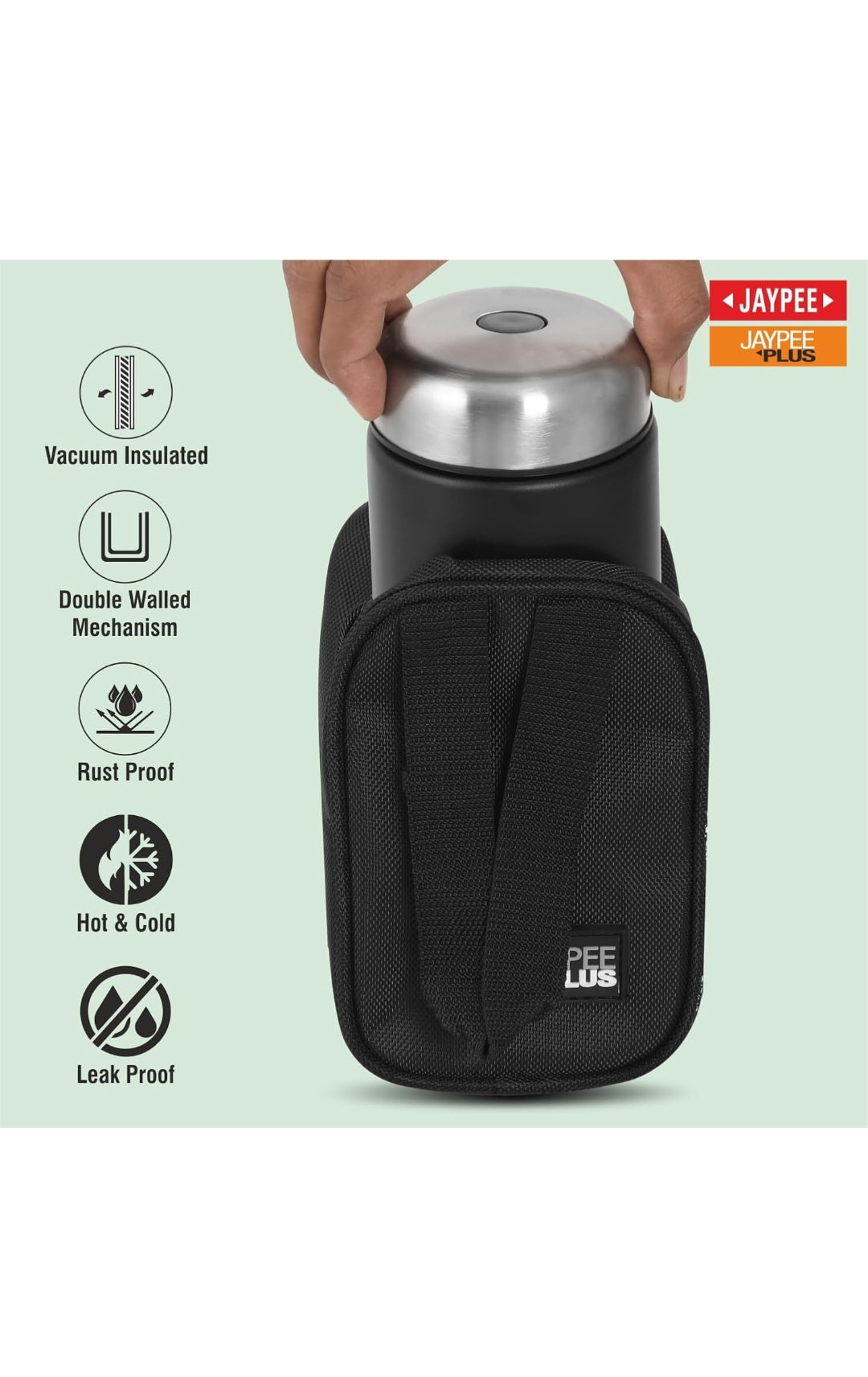 Jaypee Plus Insulated Tiffin 400 ml | Leakproof | Vacuum Insulated | Rust-Proof