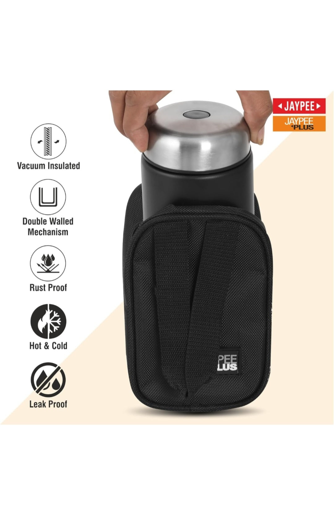 Jaypee Plus Insulated Tiffin 550 ml | Leakproof | Vacuum Insulated | Rust-Proof
