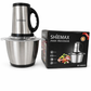 Electric Food Processor Meat Chopper 800W | 3L Stainless Steel Bowl | 4 Blade System with Handle