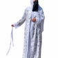 ✨ New Arrival – 4 Piece Premium Abaya Set ✨White Printed Shrug 4-Piece Premium Abaya Set for Women