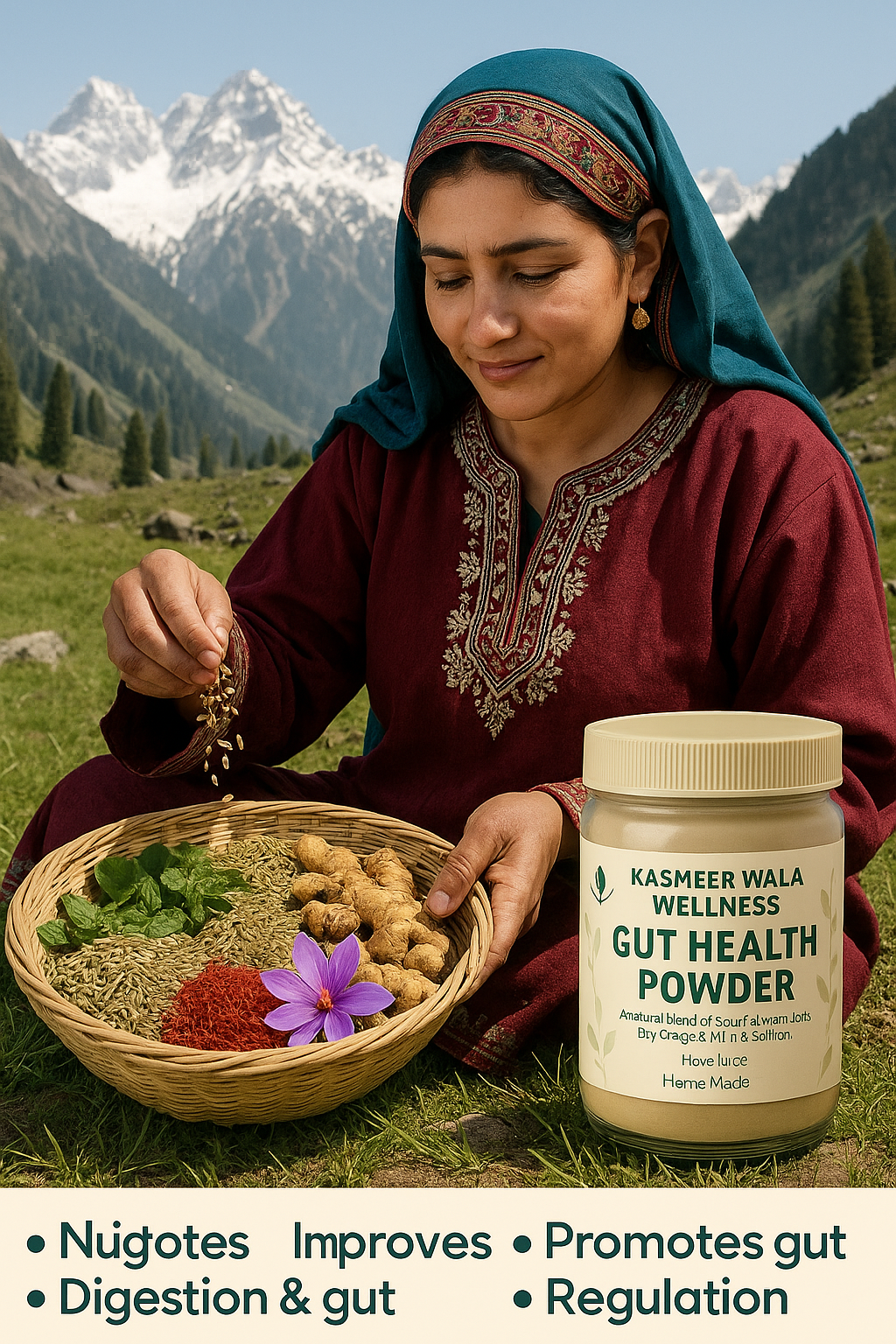 Kasmeer Wala Gut Health Powder 100g | Herbal Digestive Wellness Support