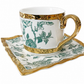 Elegant Royal Tea Set | Fine Bone China | Square Plate | Golden Coating