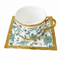 Elegant Royal Tea Set | Fine Bone China | Square Plate | Golden Coating