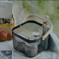 Elegant Wooden Handle Basket | Multipurpose Storage & Serving Basket | Durable Coated Body