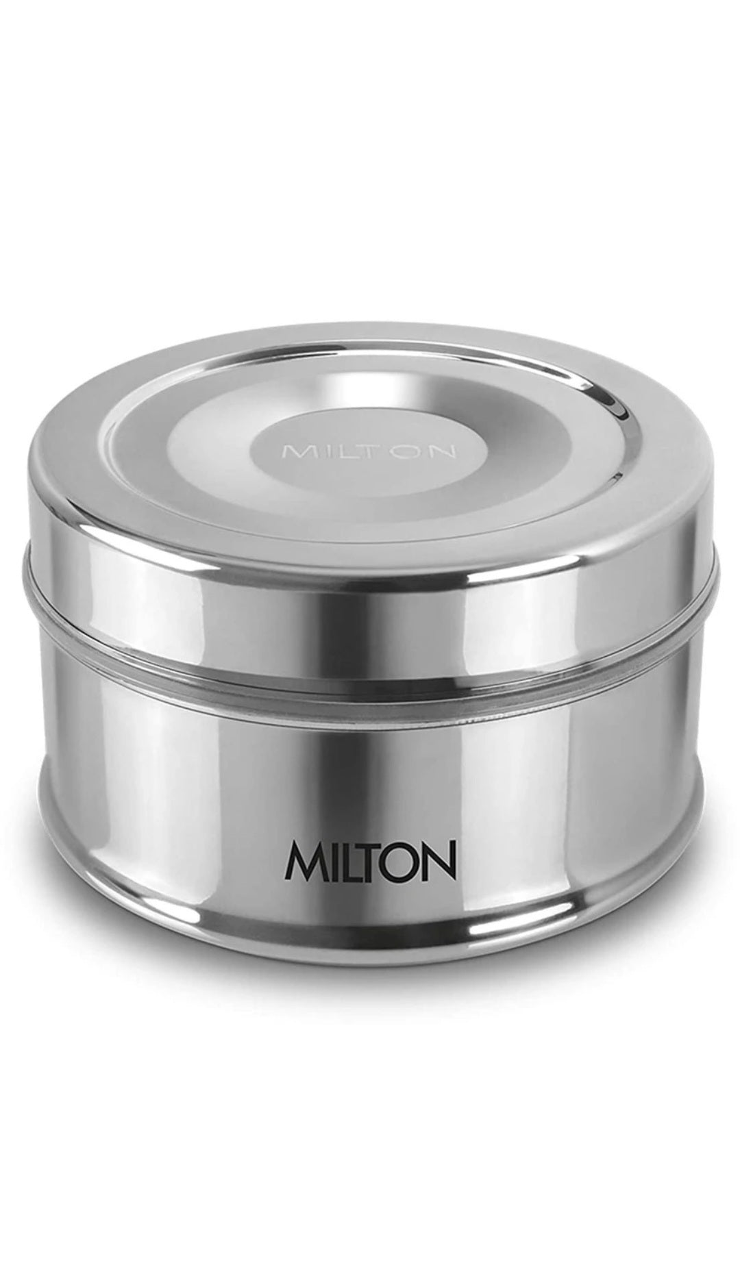 Milton Steel Snack Medium Lunch Box | BPA Free | Stainless Steel | 1 Year Warranty