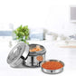 Milton Steel Snack Medium Lunch Box | BPA Free | Stainless Steel | 1 Year Warranty