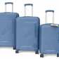 Kamiliant Nexus 3-Piece Luggage Set | Small + Medium + Large | PP Hard-Shell Trolley Set | 8 Spinner Wheels | 3-Digit Lock