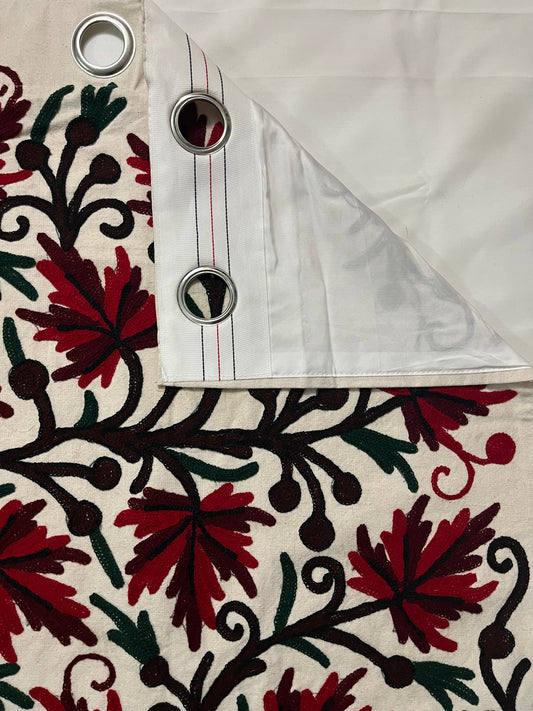 Aatish Chinar Tree Crewel Curtain